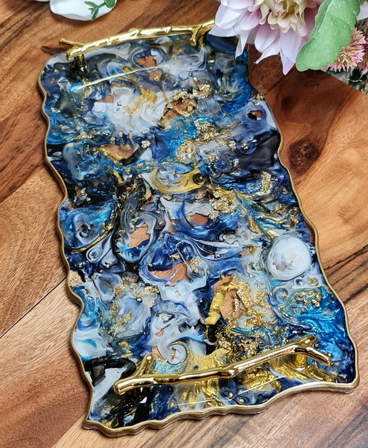 Agate Resin Tray