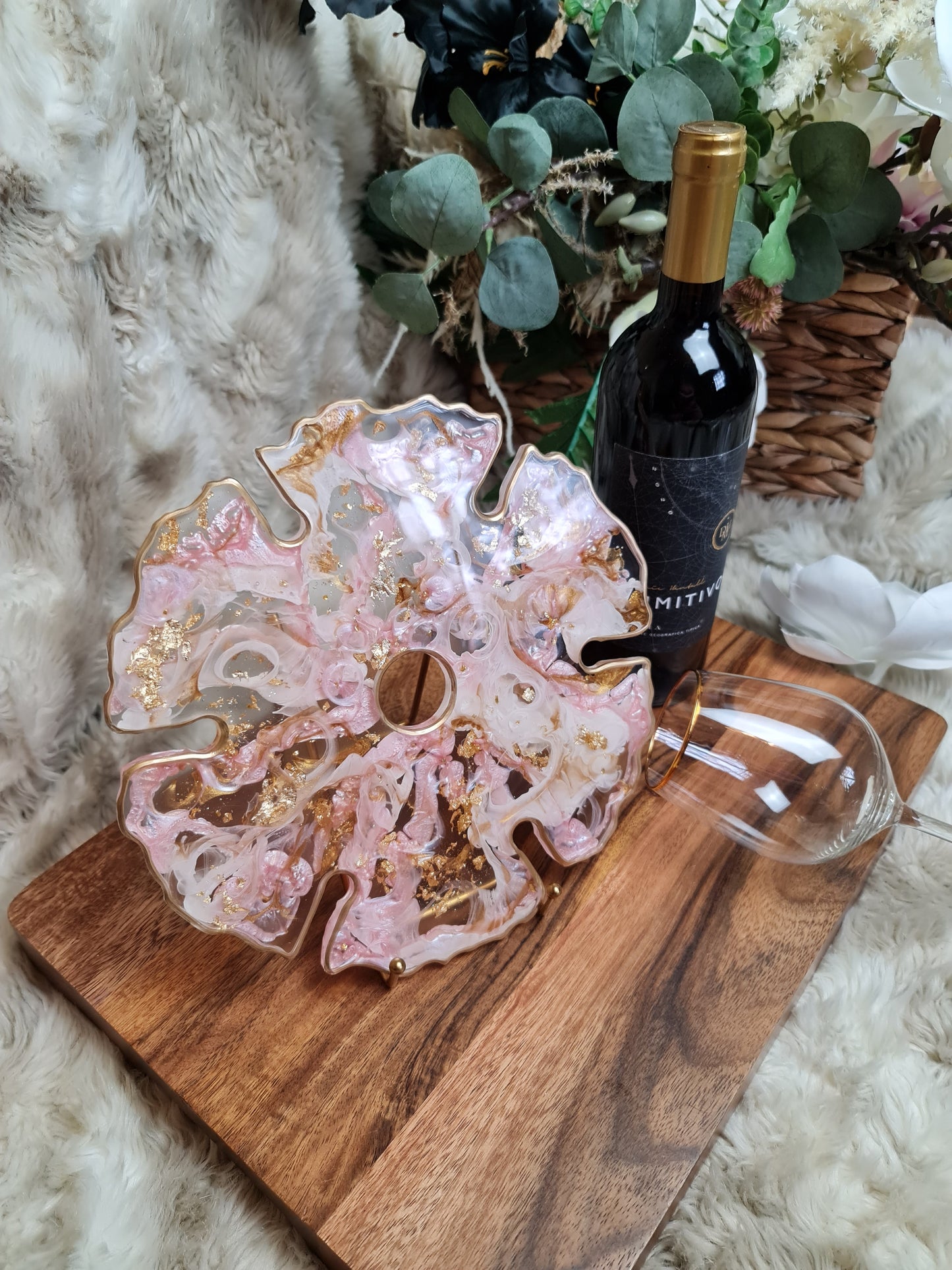 Pink Wine Glass holder