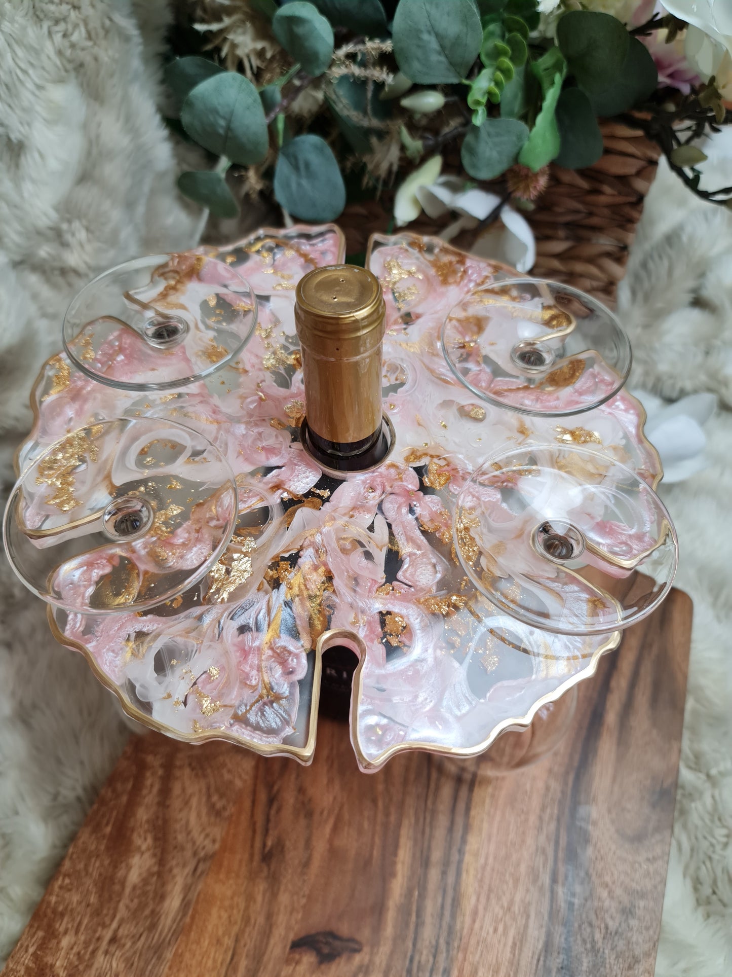Pink Wine Glass holder